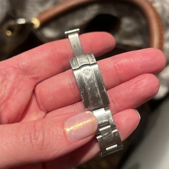 🩷Authentic Rolex Oyster Perpetual Women Watch Stainless Steel Silver Pink Black - Picture 14 of 16